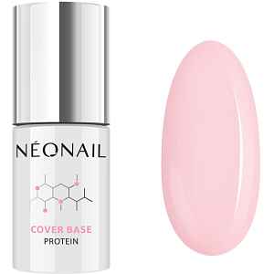 NEONAIL Cover Base Protein podkladový lak pro gelové nehty odstín Nude Rose 7.2 ml