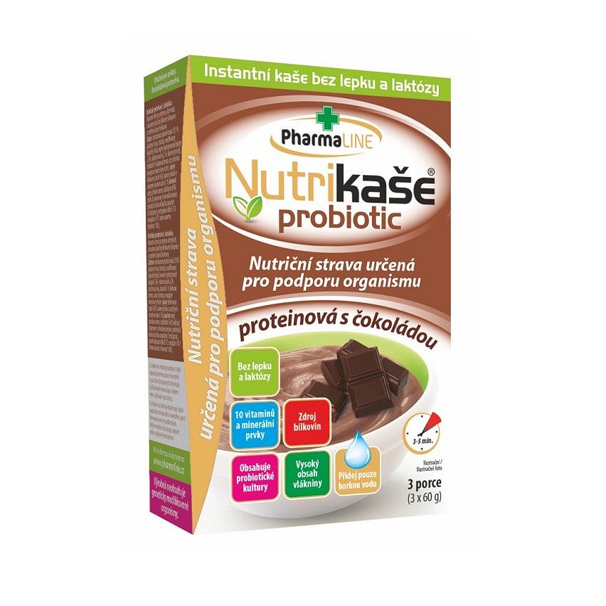 Nutrikaše probiotic proteinová s čokoládou 3x60 g