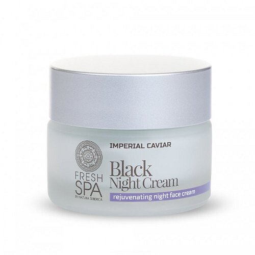 Natura Siberica Černý omlazující pleťový noční krém Fresh Spa Imperial Caviar (Black Night Cream)  50 ml