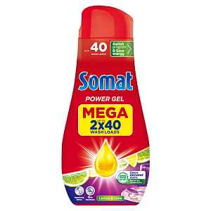 Somat Gel do myčky All in 1 Lemon & Lime 2x720 ml 80 dávek