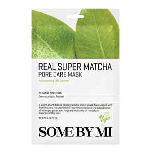 Some By Mi Sada pleťových masek na rozšířené póry Real Super Matcha (Pore Care Mask) 20 x 20 g