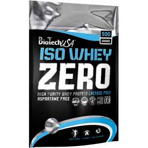 BioTech USA Iso Whey Zero Lactose Free 500g jahoda