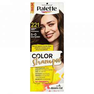 Schwarzkopf Palette Color Shampoo barva na vlasy Středně hnědý 221