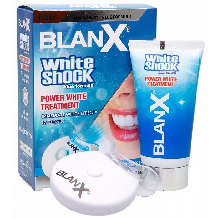 BlanX White Shock POWER WHITE bělicí kúra s LED aktivátorem 50 ml