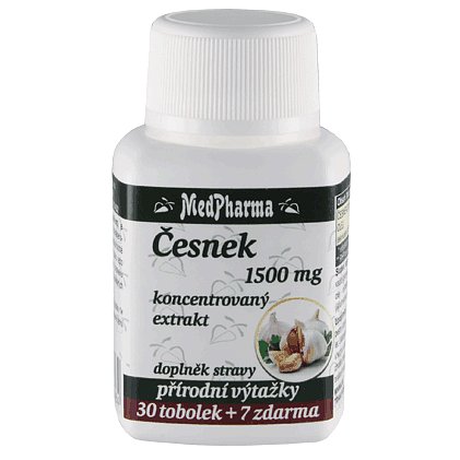 MedPharma Česnek 1500 mg tob.37