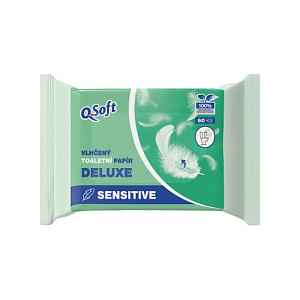 Q-Soft vlhčený toaletní papír Deluxe Sensitive 60 ks