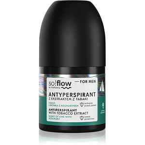 so!flow Men Antiperspirant antiperspirant roll-on pro muže Tobacco extract scent of Lime with Rosemary 50 ml