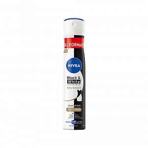 NIVEA Black&White Invisible Silky Smooth Antiperspirant sprej 200 ml