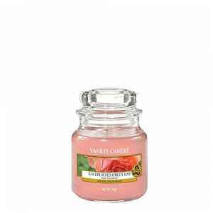 Yankee Candle Sun-Drenched Apricot Rose vonná svíčka Classic malá 104 g