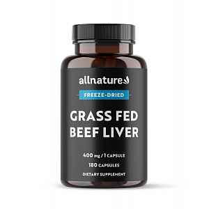 Allnature Grass Fed Beef Liver 180 kapslí