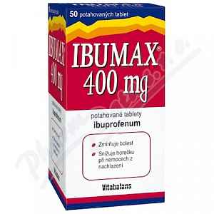 Ibumax 400mg potahované tablety 50