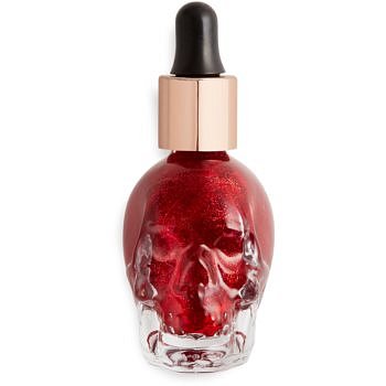 Makeup Revolution Skull tekutý rozjasňovač s kapátkem odstín Blood Of My Enemies 13 ml