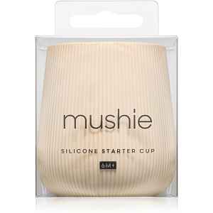 Mushie Starter Training Cup tréninkový hrnek Shifting Sand 6m+ 1 ks