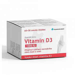 Vitamin D3 tob.60+30 ZDARMA