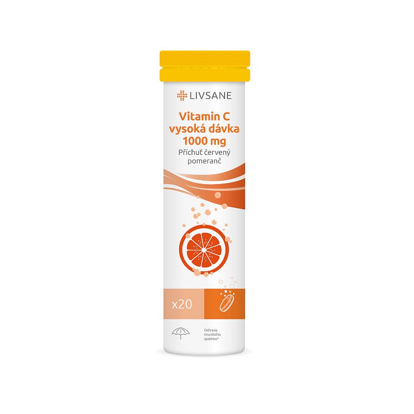 LIVSANE Šumivé tablety CZ Vitamin C 1000 mg 20ks