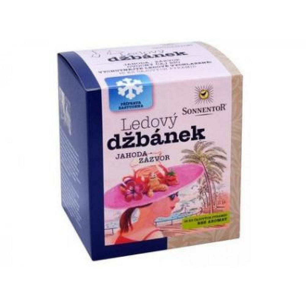 Sonnentor Ledový džbánek Jahoda zázvor Bio 44,8 g
