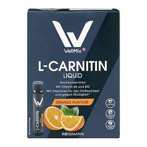 WellMix L-Carnitin pomeranč v tekuté formě, doplněk stravy 175 ml