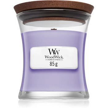 Woodwick Lavender Spa vonná svíčka 85 g s dřevěným knotem