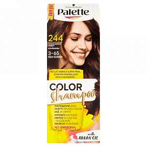 Schwarzkopf Palette Color Shampoo barva na vlasy Čokoládově hnědý 244
