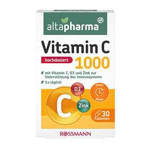 altapharma Vitamin C 1000 + D3 + Zinek, doplněk stravy 30 ks