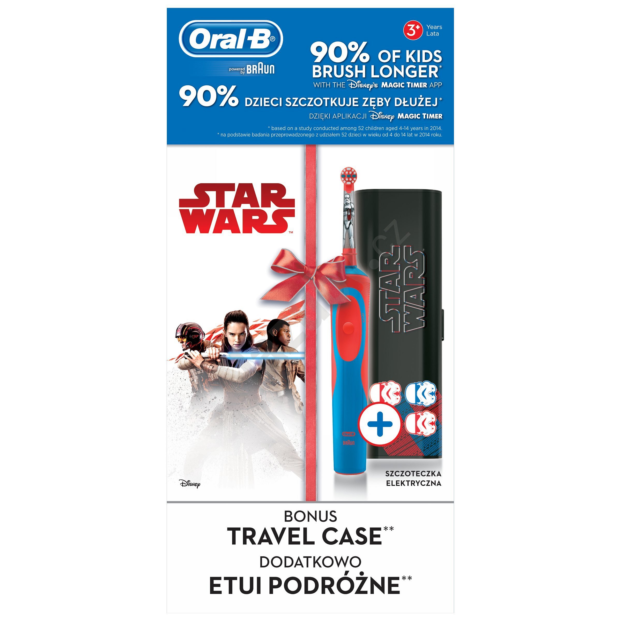 Braun Oral-B Kids Star Wars + cestovní pouzdro - 100 dní záruka vrácení peněz