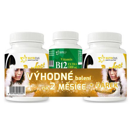 Perfect HAIR gold meth. 500 + biotin 100 tbl.180 + dárek