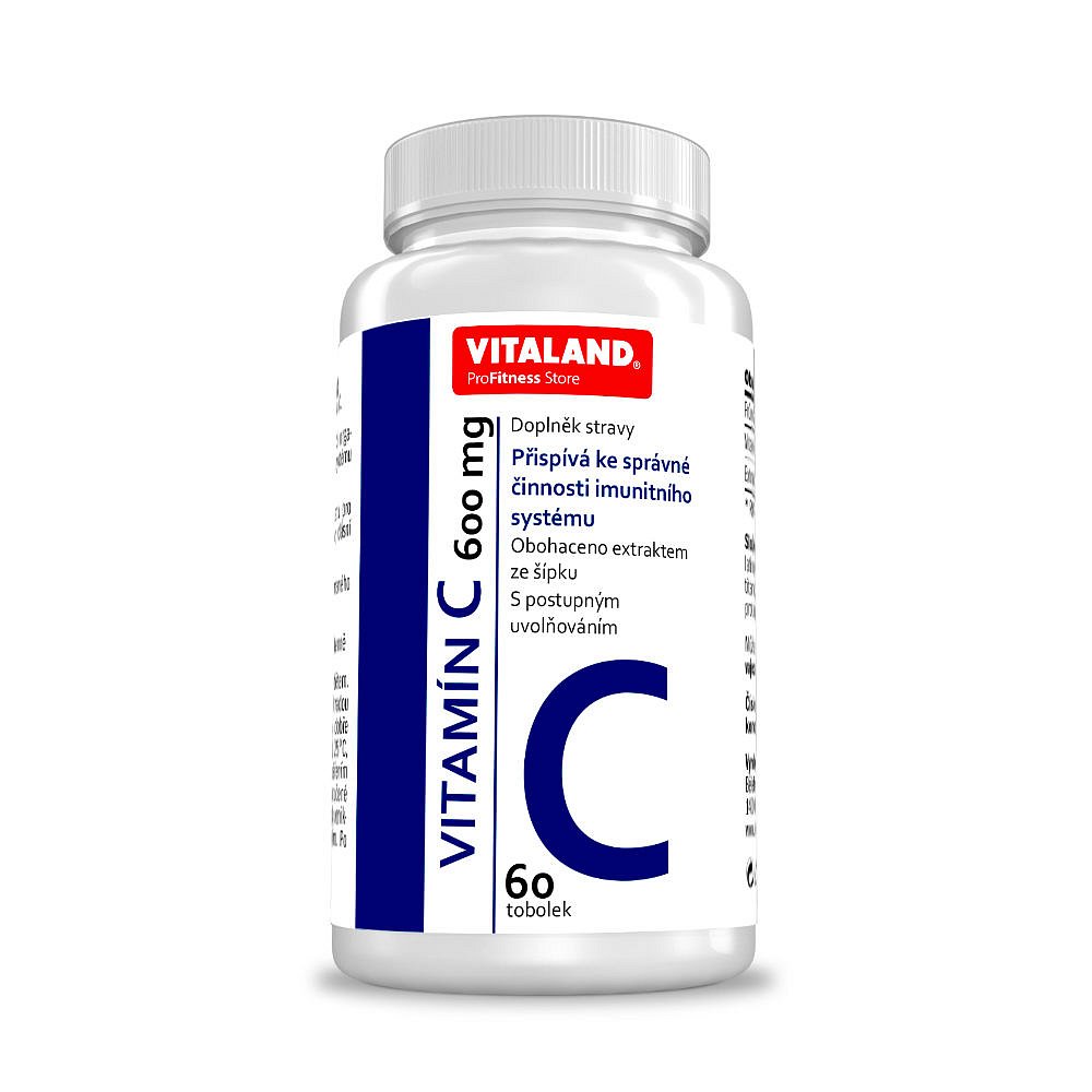 VITALAND Vitamín C-600mg 60 kapslí