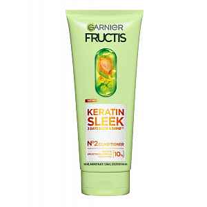 Garnier Fructis Keratin Sleek kondicionér na suché a krepaté vlasy 200 ml