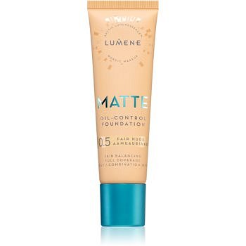 Lumene Matte Oil-Control Foundation fluidní make-up pro mastnou a smíšenou pleť odstín 0,5 Fair Nude