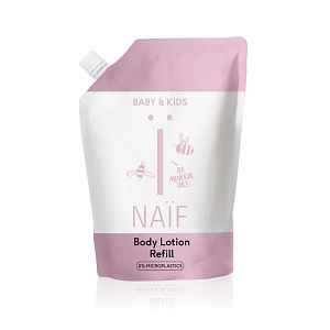 NAIF Zjemňující tělové mléko pro děti a miminka náhradní náplň 340 ml