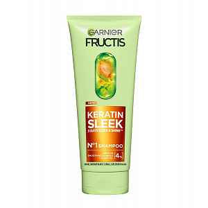 Garnier Fructis Keratin Sleek šampon na suché a krepaté vlasy 200 ml