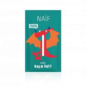 NAIF Praskající barevná sůl do koupele 40 g