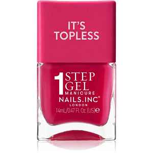 Nails Inc. It’s Topless gelový lak na nehty pro dlouhotrvající efekt odstín Gracie Guava Red 14 ml