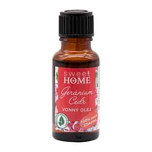 Sweet Home Vonný olej geranium-cedr 18 ml