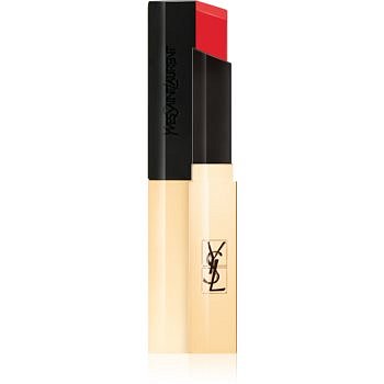 Yves Saint Laurent Rouge Pur Couture The Slim tenká matující rtěnka s koženým efektem odstín 3 Orange Illusion 2,2 g