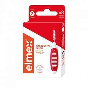 Elmex 0,5 mm Red mezizubní kartáček 8 ks