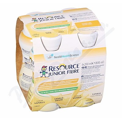 RESOURCE JUNIOR FIBRE VANILKA perorální SOL 4X200ML - II.jakost