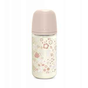 Suavinex Wonderland Skleněná láhev fyziologická SX PRO průtok M 3m+ 240 ml 1 ks liberty růžová
