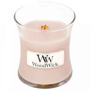 Woodwick Vanilla & Sea Salt vonná svíčka 85 g s dřevěným knotem