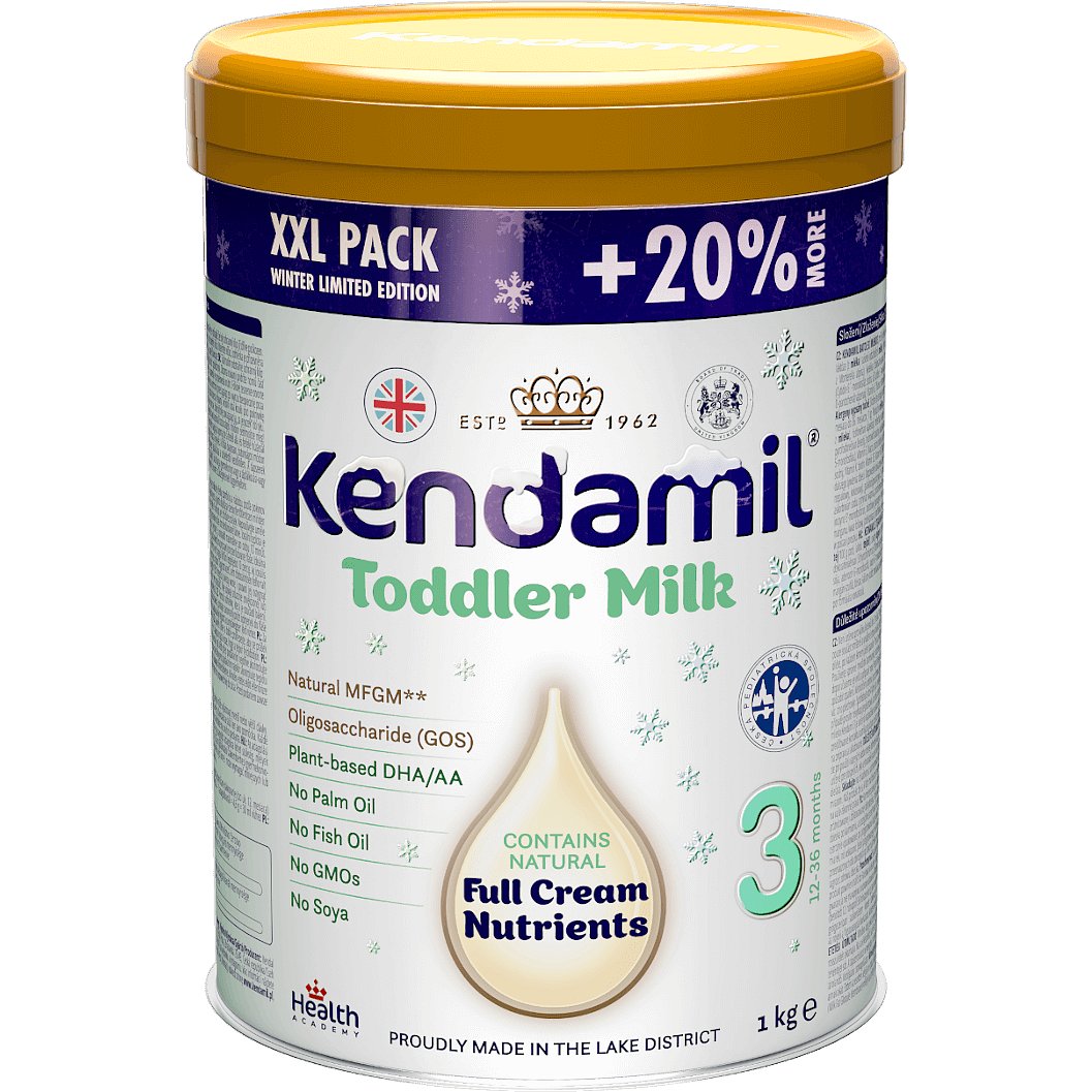 Kendamil batolecí mléko 3 DHA+ zimní XXL balení 1kg