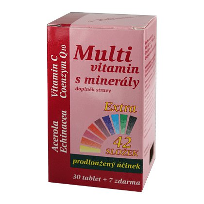MedPharma Multivitamín s minerály+extra C tablety 37