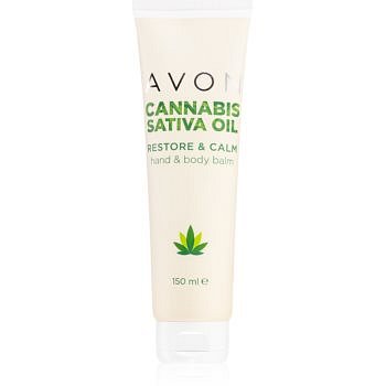 Avon Cannabis Sativa Oil krém na ruce a tělo s konopným olejem 150 ml