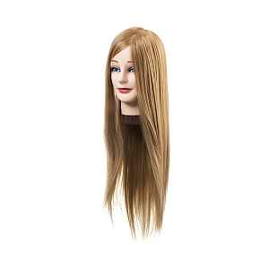 Cvičná hlava s umělými vlasy Eurostil Professional - blond, 45-55 cm (04955)