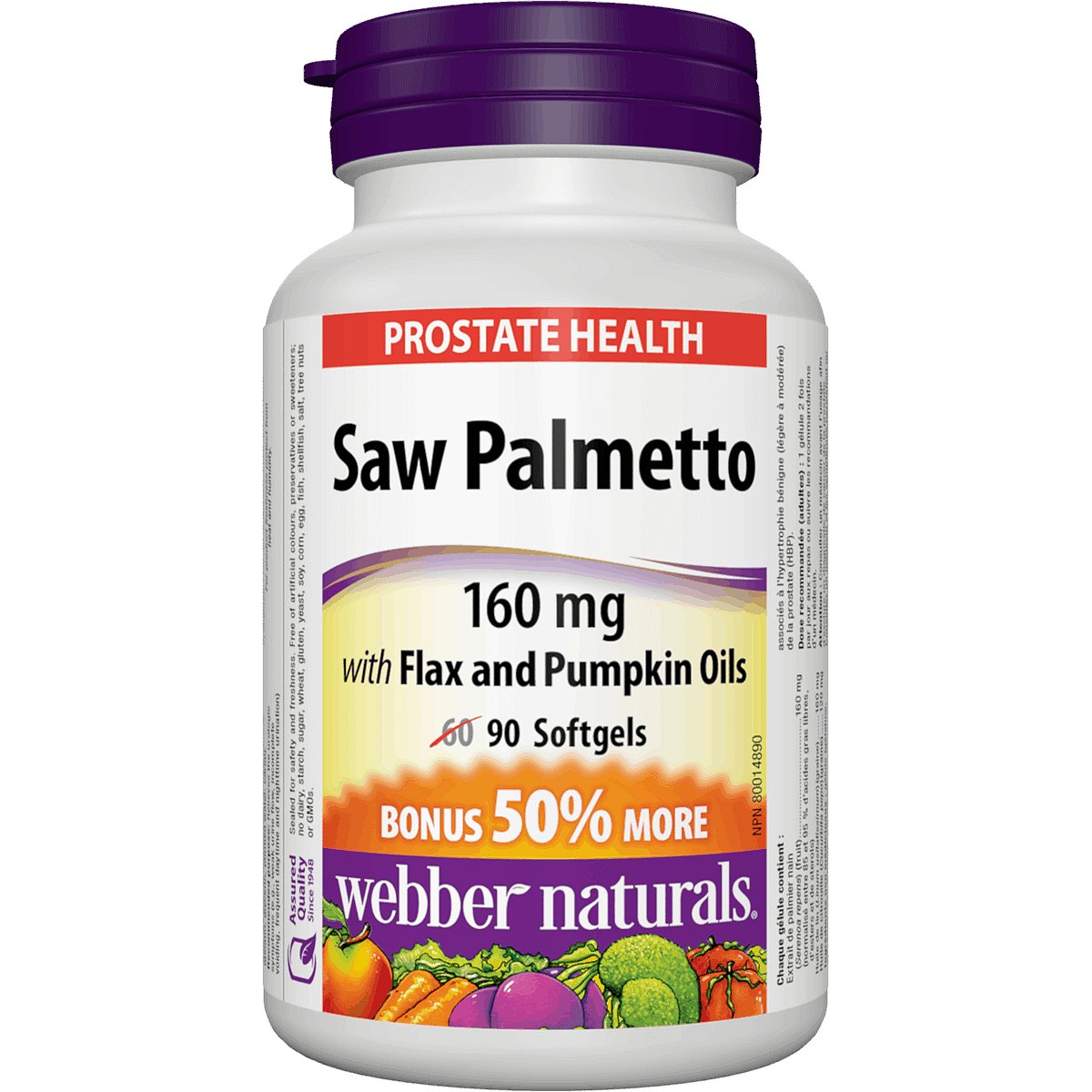 Webber Naturals - Saw Palmetto 90 tobolek
