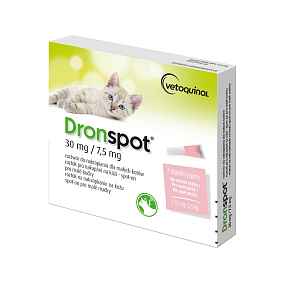 Dronspot 30 mg/7,5 mg pro malé kočky spot-on 2x0,35 ml
