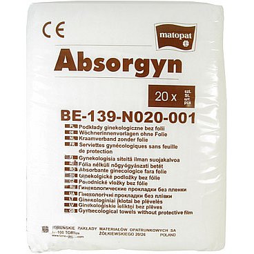 Absorgyn 20 ks. porodnické vložky