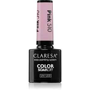 Claresa SoakOff UV/LED Color Fun Fair gelový lak na nehty odstín Pink 510 5 g