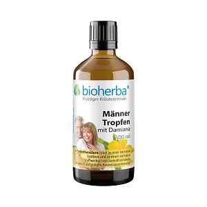 Kapky pro muže s damiánou – tinktura – 100 ml – Bioherba