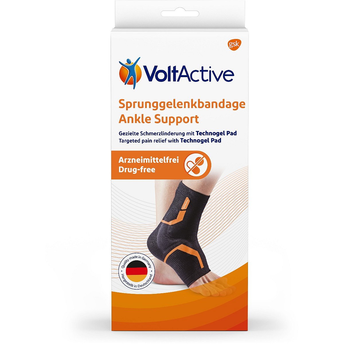 Voltaren VoltActive kotníková bandáž pravá velikost M 1 ks
