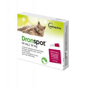 Dronspot 96 mg/24 mg pro velké kočky spot-on 2x1,12 ml